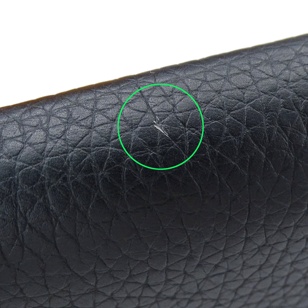 LOUIS VUITTON ルイ・ヴィトン ポルトフォイユ･カプシーヌ コンパクト 三つ折り財布 ノワール・ホットピンク M62157 レディース 【中古】