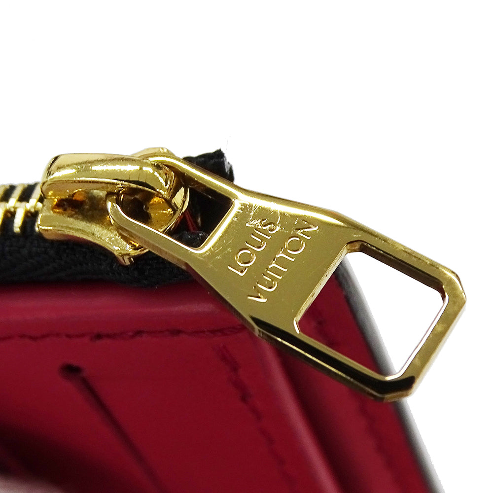 LOUIS VUITTON ルイ・ヴィトン ポルトフォイユ･カプシーヌ コンパクト 三つ折り財布 ノワール・ホットピンク M62157 レディース 【中古】