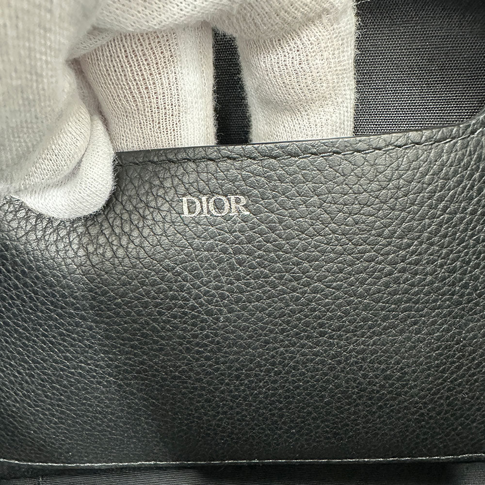 Dior ディオール クラッチ・セカンドバッグ ブラック レザー メンズ 【中古】