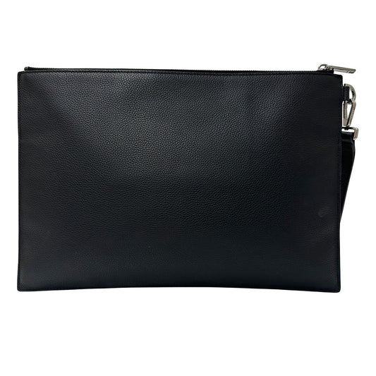Dior ディオール クラッチ・セカンドバッグ ブラック レザー メンズ 【中古】