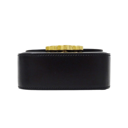 CELINE セリーヌ ミニクロード ショルダーバッグ トリオンフ ブラック レディース 【中古】