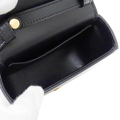 CELINE セリーヌ ミニクロード ショルダーバッグ トリオンフ ブラック レディース 【中古】