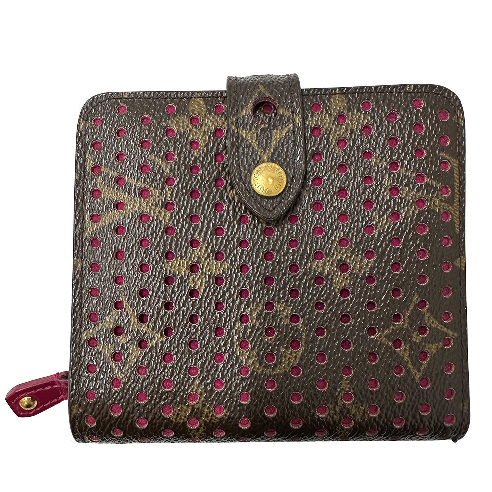 LOUIS VUITTON ルイ・ヴィトン ペルフォ コンパクト ジップ 三つ折り財布 モノグラム フューシャ M95188 モノグラムキャンバス レディース 【中古】