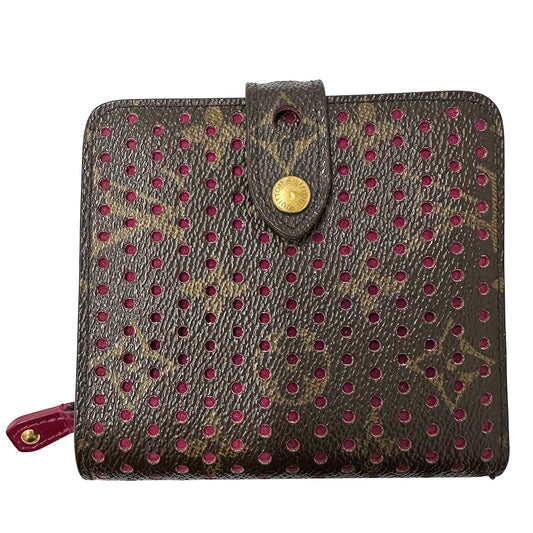 LOUIS VUITTON ルイ・ヴィトン ペルフォ コンパクト ジップ 三つ折り財布 モノグラム フューシャ M95188 モノグラムキャンバス レディース 【中古】