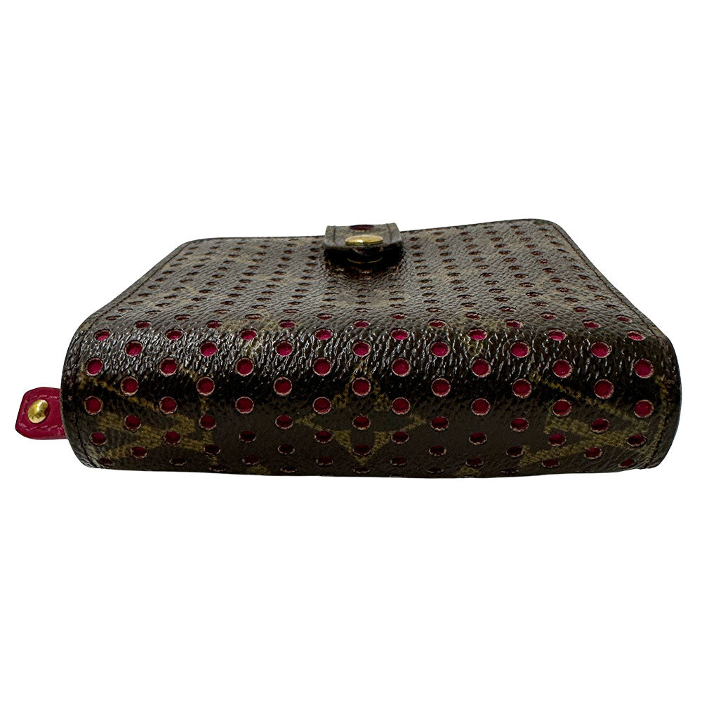 LOUIS VUITTON ルイ・ヴィトン ペルフォ コンパクト ジップ 三つ折り財布 モノグラム フューシャ M95188 モノグラムキャンバス レディース 【中古】