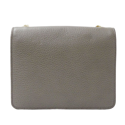 GUCCI グッチ ショルダーバッグ インターロッキングG グレー 510304 レザー レディース 【中古】