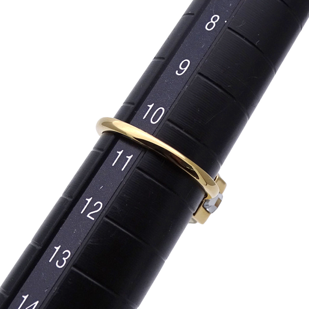 FENDI フェンディ リング 指輪 バゲット メタル ゴールド S レディース 8AH813 W2Y 【中古】