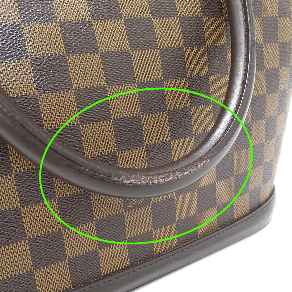 LOUIS VUITTON ルイ・ヴィトン マノスク GM トートバッグ ダミエ ダミエエベヌ N51120 ダミエキャンバス レディース 【中古】