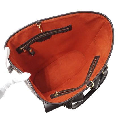 LOUIS VUITTON ルイ・ヴィトン マノスク GM トートバッグ ダミエ ダミエエベヌ N51120 ダミエキャンバス レディース 【中古】