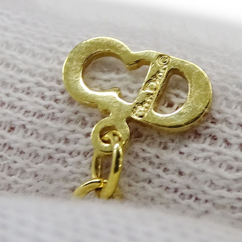 Dior ディオール ネックレス ラインストーン ゴールド レディース 【中古】