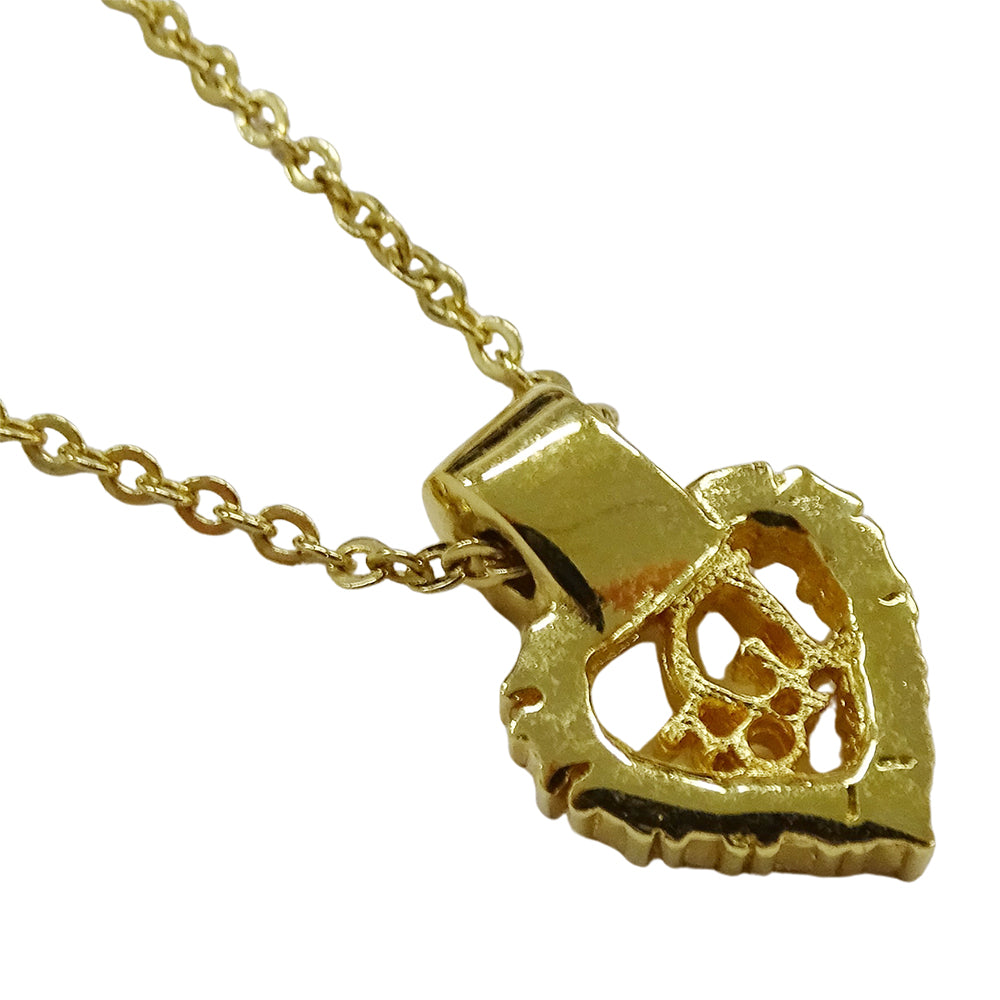 Dior ディオール ネックレス ラインストーン ゴールド レディース 【中古】