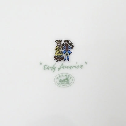 HERMES エルメス Early America 古き良きアメリカ 食器 レッド ホワイト 陶磁器 レディース メンズ 【中古】