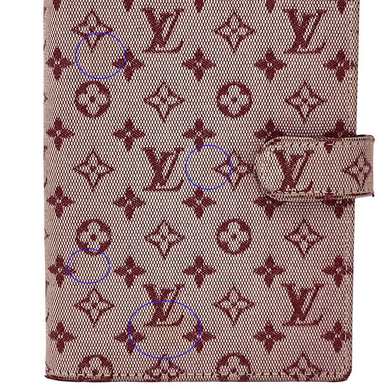 LOUIS VUITTON ルイ・ヴィトン アジェンダPM 手帳カバー モノグラム ミニ チェリー レッド R20912 キャンバス レディース メンズ 【中古】