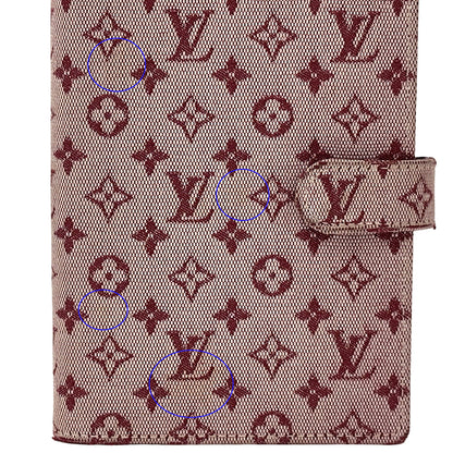 LOUIS VUITTON ルイ・ヴィトン アジェンダPM 手帳カバー モノグラム ミニ チェリー レッド R20912 キャンバス レディース メンズ 【中古】