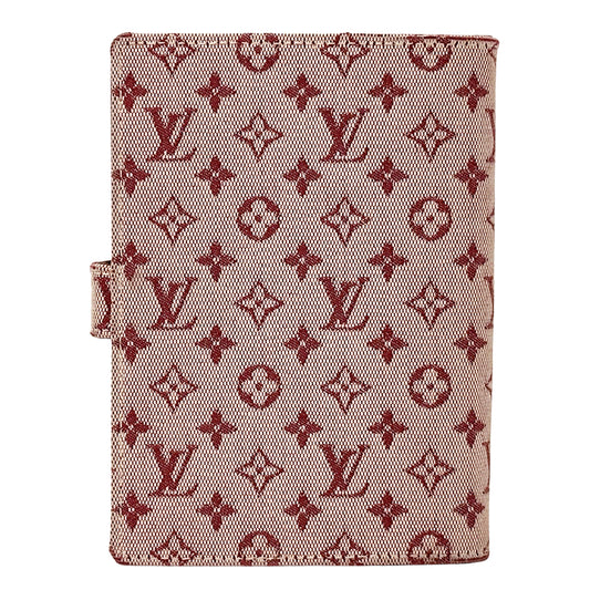 LOUIS VUITTON ルイ・ヴィトン アジェンダPM 手帳カバー モノグラム ミニ チェリー レッド R20912 キャンバス レディース メンズ 【中古】