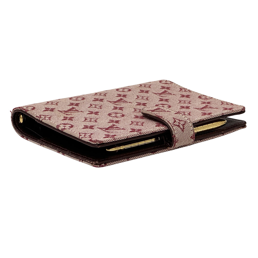 LOUIS VUITTON ルイ・ヴィトン アジェンダPM 手帳カバー モノグラム ミニ チェリー レッド R20912 キャンバス レディース メンズ 【中古】