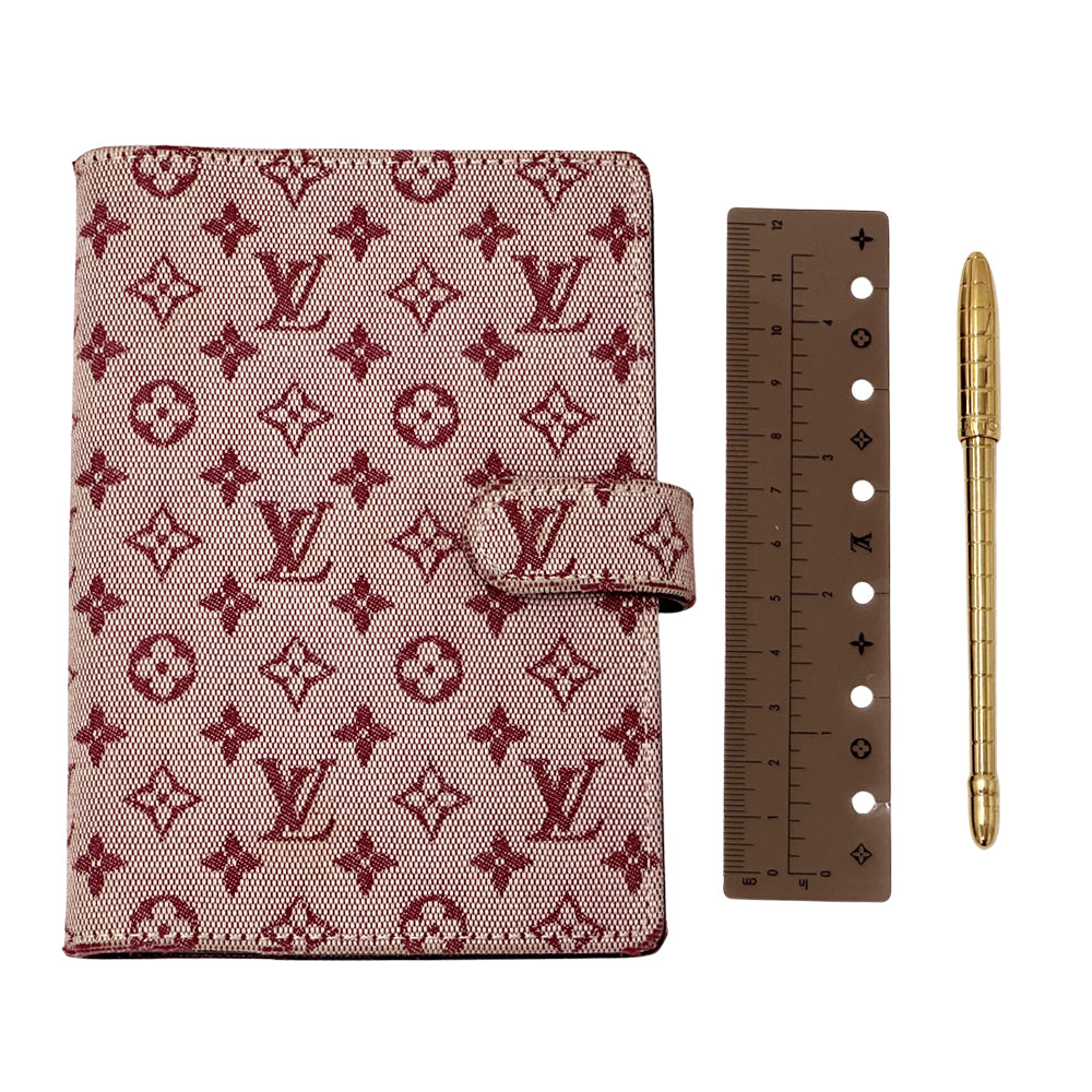 LOUIS VUITTON ルイ・ヴィトン アジェンダPM 手帳カバー モノグラム ミニ チェリー レッド R20912 キャンバス レディース メンズ 【中古】