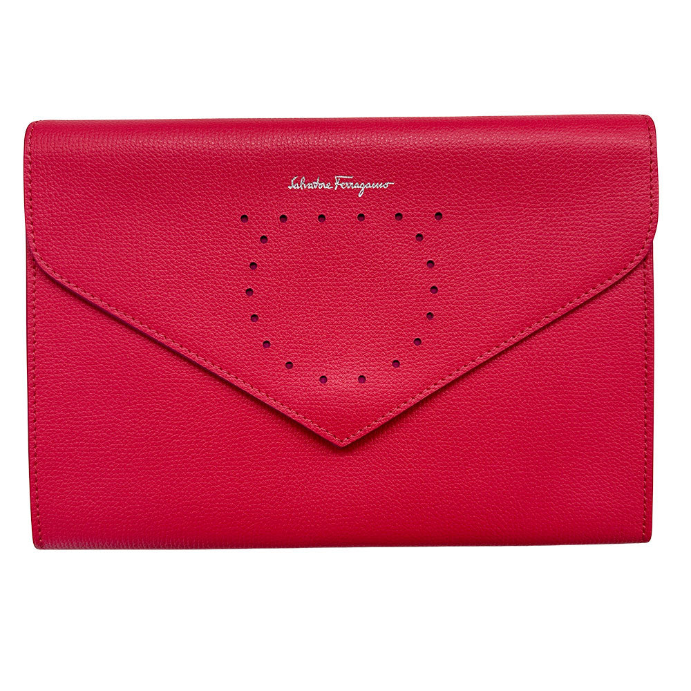Ferragamo フェラガモ クラッチ・セカンドバッグ ピンク レザー レディース 【中古】