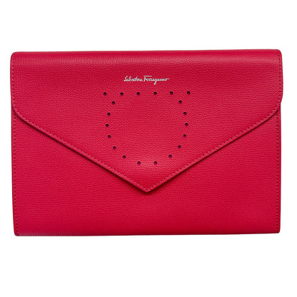Ferragamo フェラガモ クラッチ・セカンドバッグ ピンク レザー レディース 【中古】