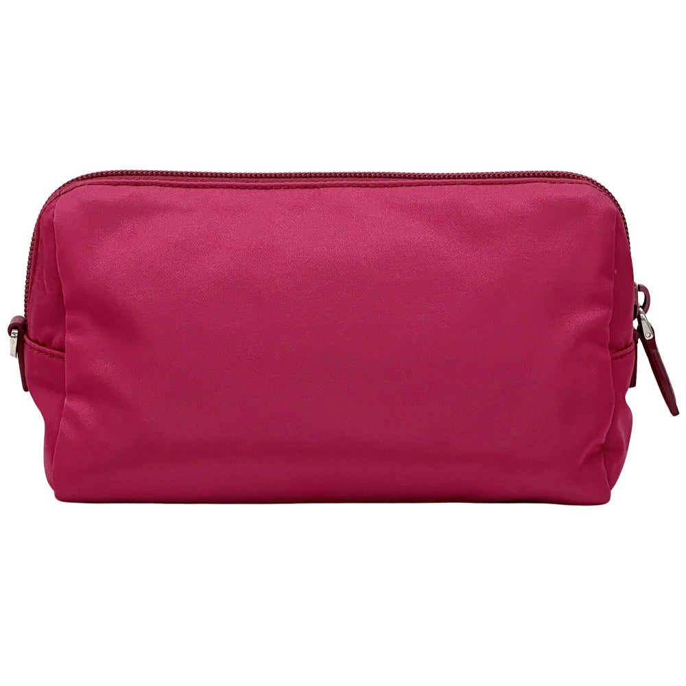 PRADA プラダ ポーチ ピンク ナイロン レディース 【中古】