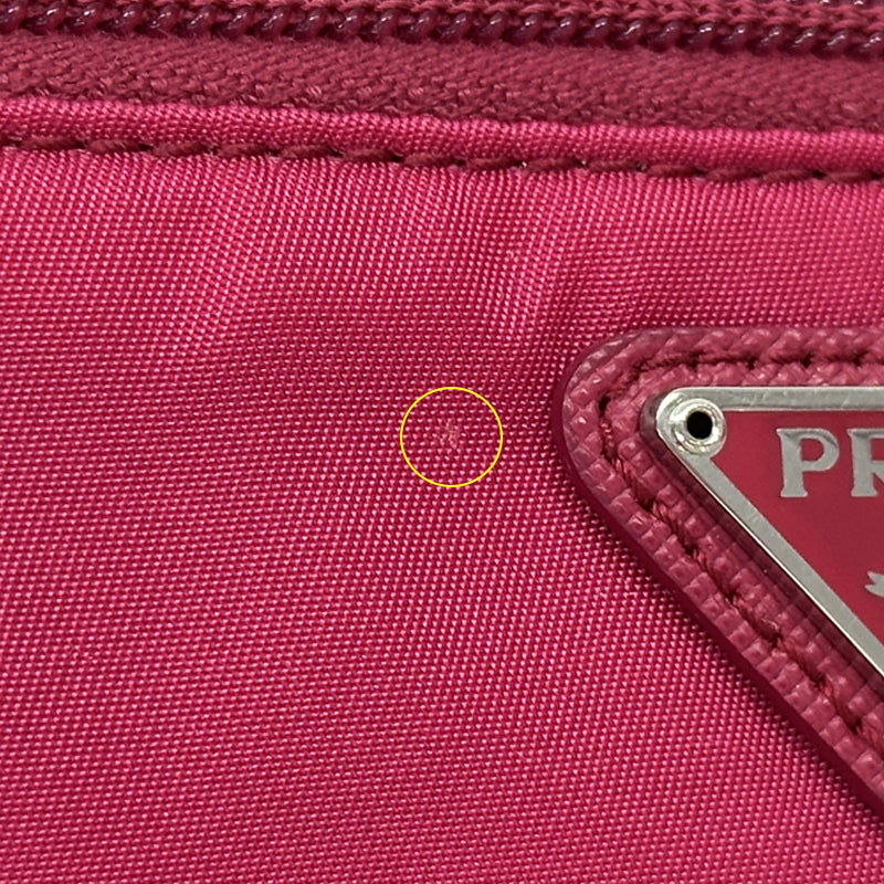 PRADA プラダ ポーチ ピンク ナイロン レディース 【中古】