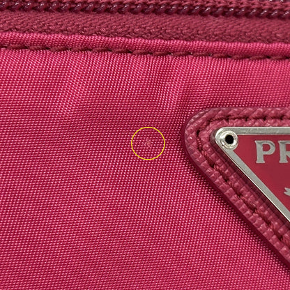 PRADA プラダ ポーチ ピンク ナイロン レディース 【中古】