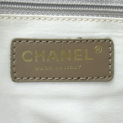 CHANEL シャネル トートバッグ ニュートラベル トートMM ベージュ シルバー金具 ナイロン レディース 【中古】