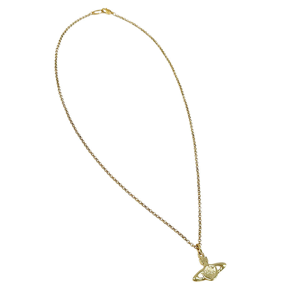 Vivienne Westwood ヴィヴィアン・ウエストウッド ネックレス ラインストーン ゴールド レディース 【中古】