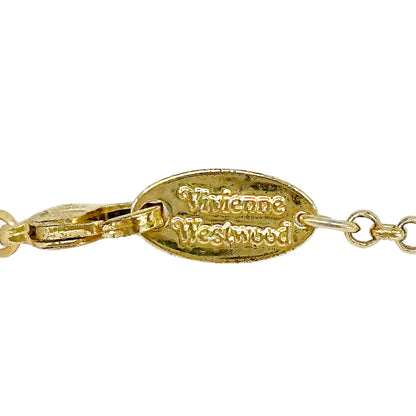 Vivienne Westwood ヴィヴィアン・ウエストウッド ネックレス ラインストーン ゴールド レディース 【中古】