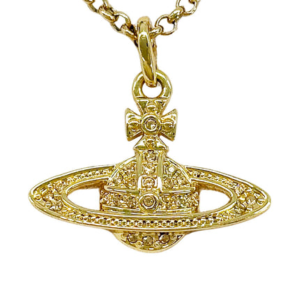 Vivienne Westwood ヴィヴィアン・ウエストウッド ネックレス ラインストーン ゴールド レディース 【中古】