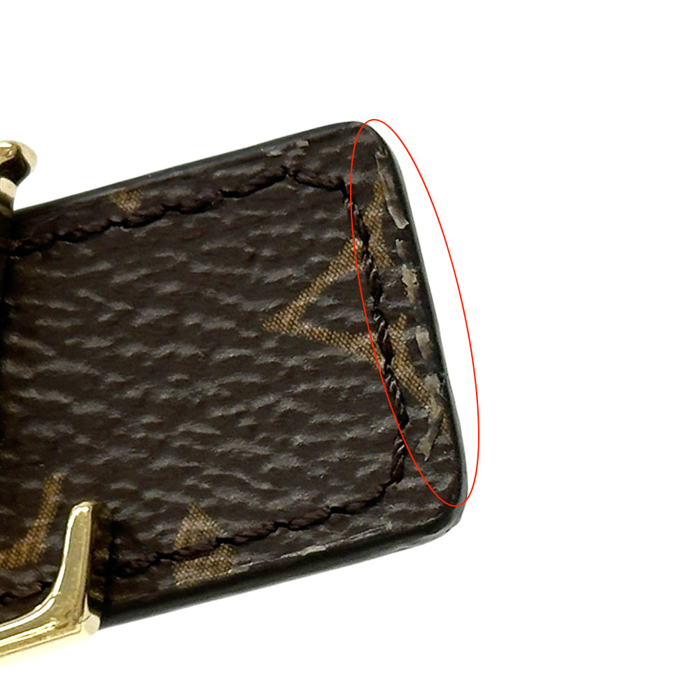 LOUIS VUITTON ルイ・ヴィトン ベルト・LVアイコニック 20MM ベルト モノグラム ブラウン ブラック M0431 モノグラムキャンバス レディース 【中古】