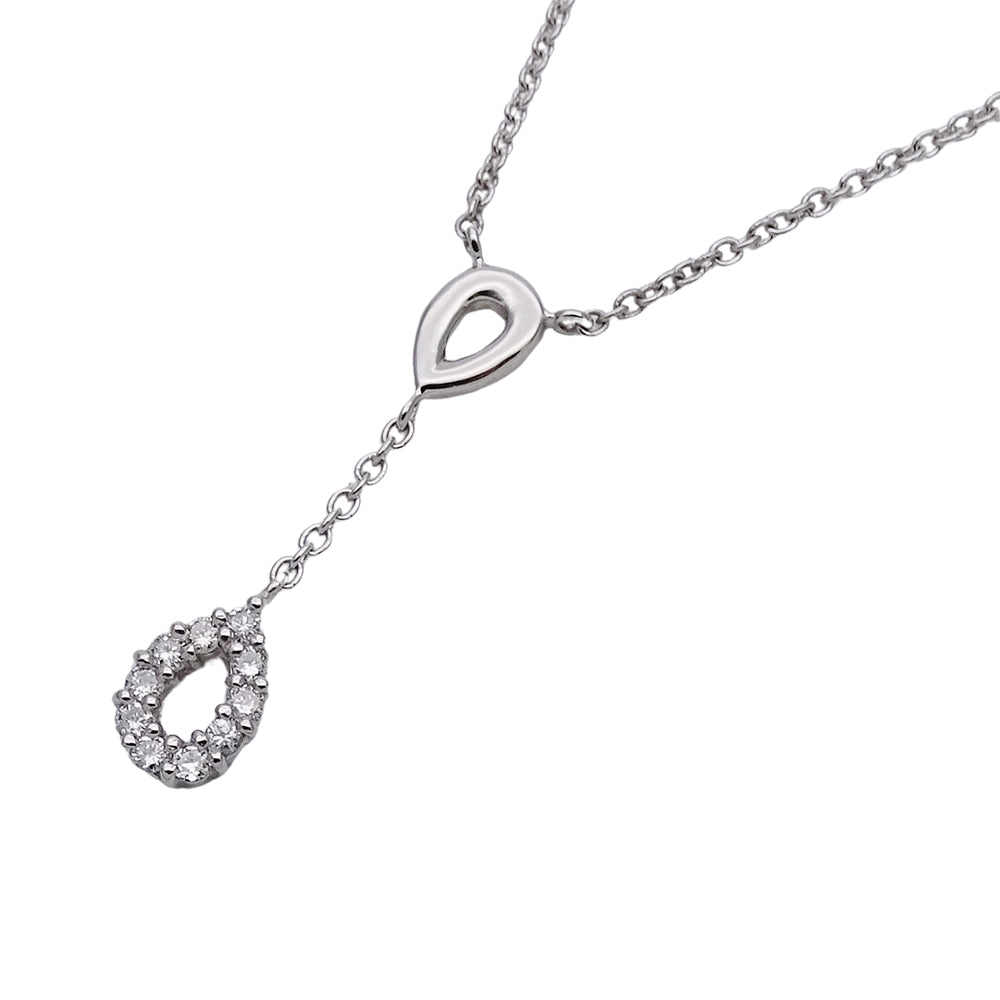 VENDOME ヴァンドーム ネックレス PT850 PT900 プラチナ ダイヤモンド シルバー レディース 磨き済み 【中古】