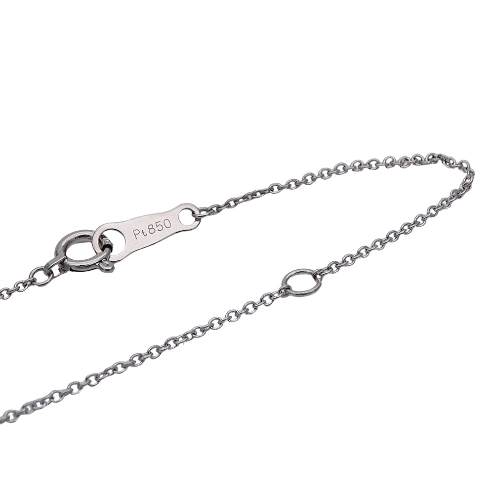VENDOME ヴァンドーム ネックレス PT850 PT900 プラチナ ダイヤモンド シルバー レディース 磨き済み 【中古】
