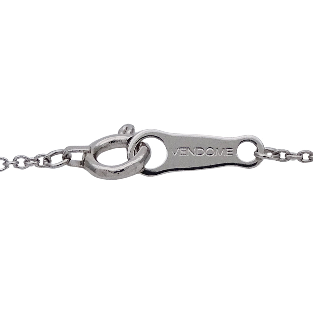 VENDOME ヴァンドーム ネックレス PT850 PT900 プラチナ ダイヤモンド シルバー レディース 磨き済み 【中古】