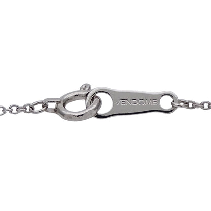 VENDOME ヴァンドーム ネックレス PT850 PT900 プラチナ ダイヤモンド シルバー レディース 磨き済み 【中古】
