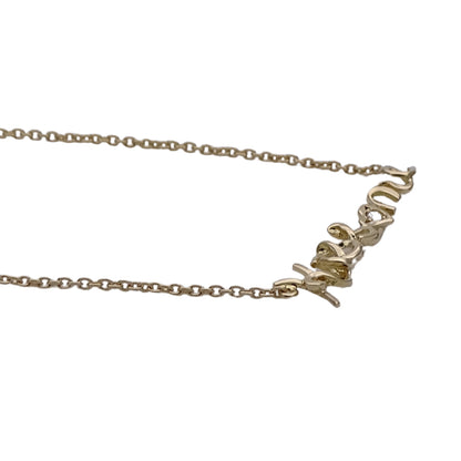 STAR JEWELRY スタージュエリー Kiss ｍe ネックレス K18YG イエローゴールド ダイヤモンド レディース 磨き済み 【中古】