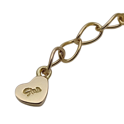 STAR JEWELRY スタージュエリー Kiss ｍe ネックレス K18YG イエローゴールド ダイヤモンド レディース 磨き済み 【中古】