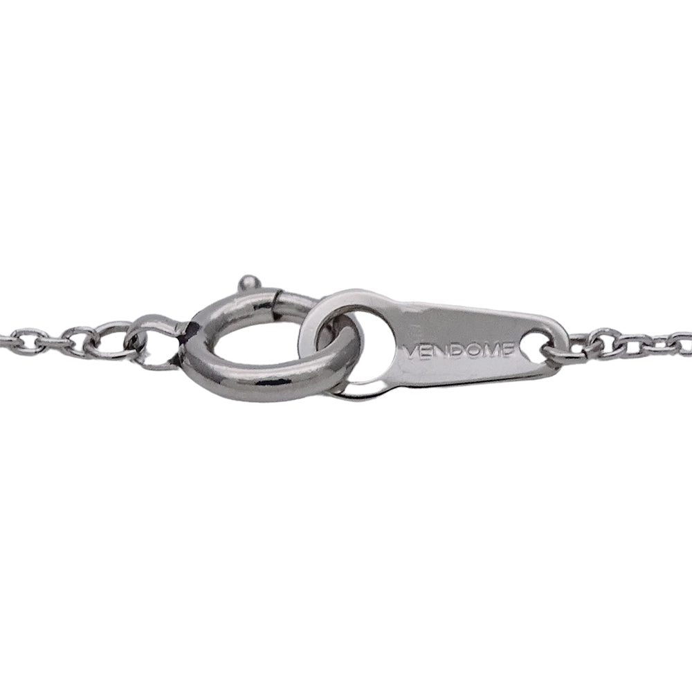 VENDOME ヴァンドーム クロス ネックレス PT900 PT850 プラチナ ダイヤモンド シルバー レディース 磨き済み 【中古】