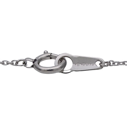 VENDOME ヴァンドーム クロス ネックレス PT900 PT850 プラチナ ダイヤモンド シルバー レディース 磨き済み 【中古】