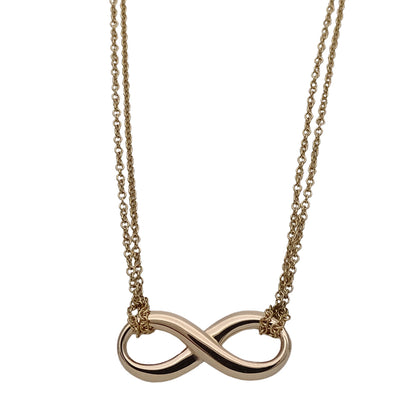 TIFFANY&Co. ティファニー インフィニティ ∞ ネックレス 750PG ピンクゴールド レディース 磨き済み 【中古】