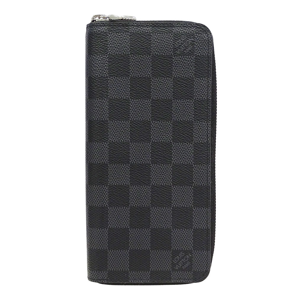 LOUIS VUITTON ルイ・ヴィトン ジッピーウォレット・ヴェルティカル 長財布 ダミエ グラフィット ブラック N63095 ダミエグラフィットキャンバス メンズ 【中古】