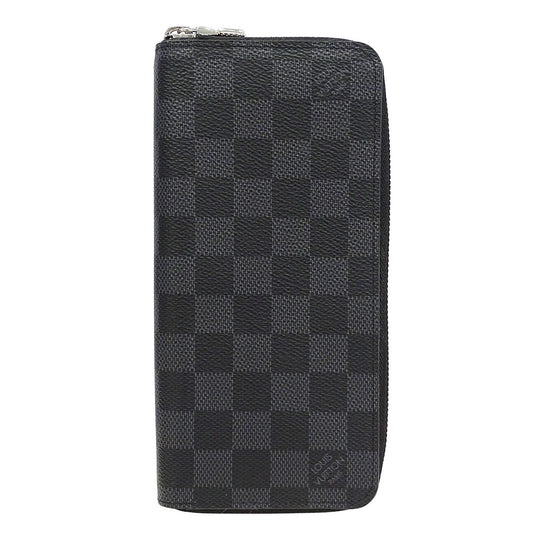 LOUIS VUITTON ルイ・ヴィトン ジッピーウォレット・ヴェルティカル 長財布 ダミエ グラフィット ブラック N63095 ダミエグラフィットキャンバス メンズ 【中古】