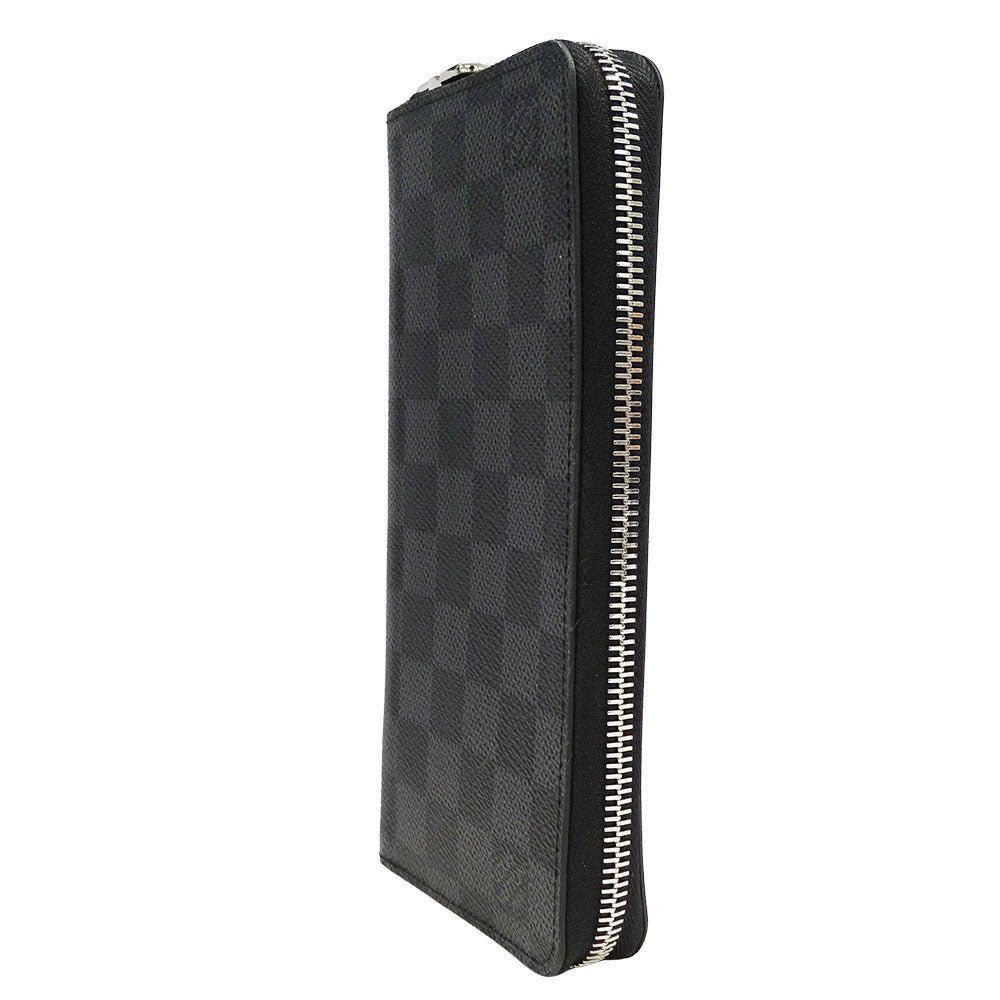 LOUIS VUITTON ルイ・ヴィトン ジッピーウォレット・ヴェルティカル 長財布 ダミエ グラフィット ブラック N63095 ダミエグラフィットキャンバス メンズ 【中古】