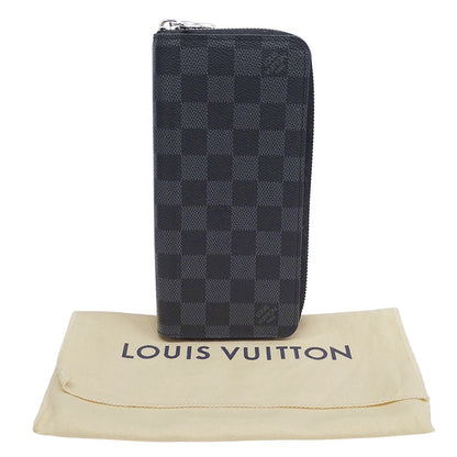 LOUIS VUITTON ルイ・ヴィトン ジッピーウォレット・ヴェルティカル 長財布 ダミエ グラフィット ブラック N63095 ダミエグラフィットキャンバス メンズ 【中古】