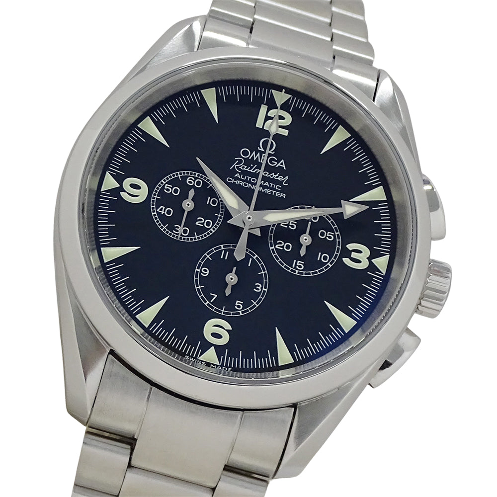 OMEGA オメガ シーマスター アクアテラ レイルマスター 2512.52 メンズ 腕時計 クロノグラフ 自動巻き AT ステンレス SS 磨き済み 【中古】
