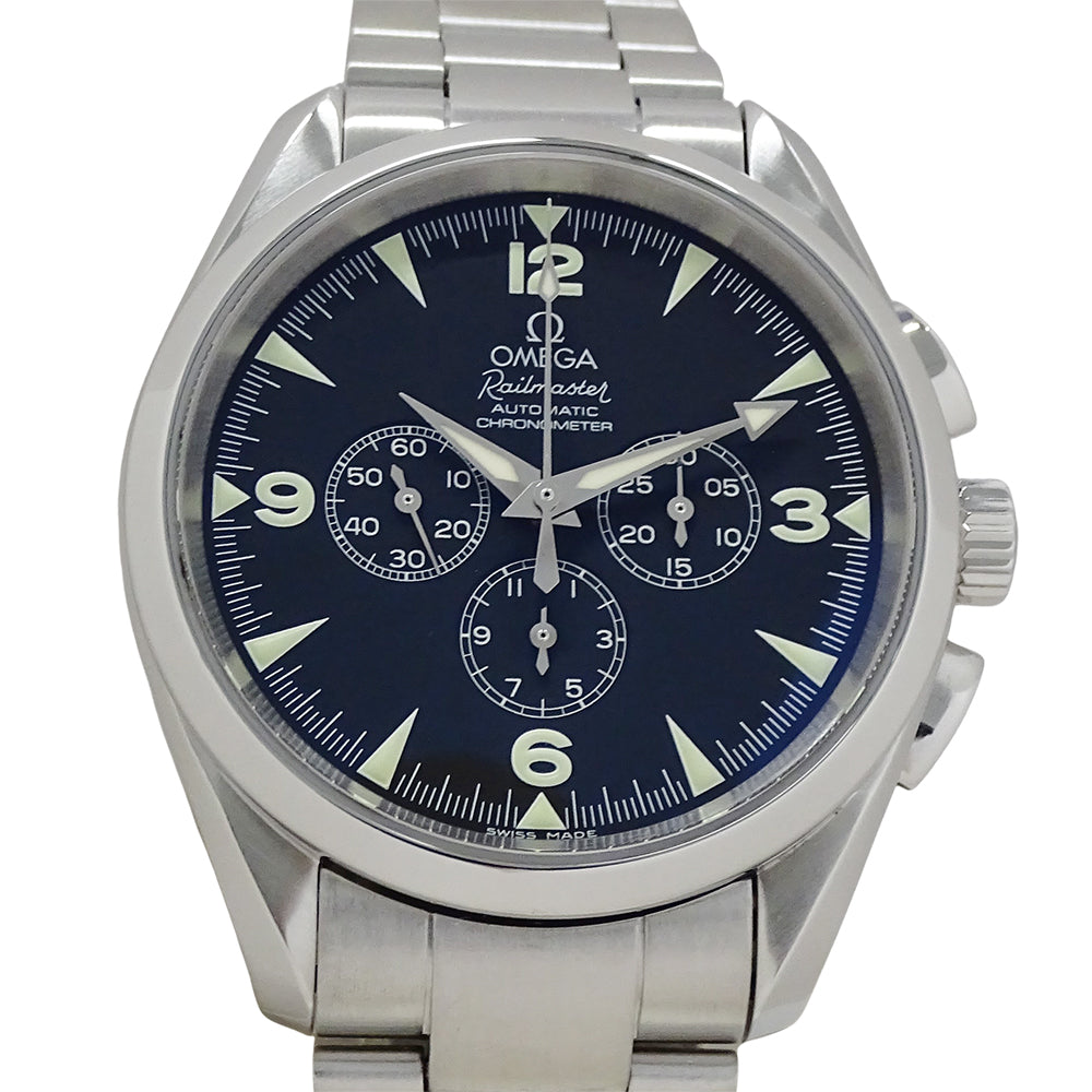 OMEGA オメガ シーマスター アクアテラ レイルマスター 2512.52 メンズ 腕時計 クロノグラフ 自動巻き AT ステンレス SS 磨き済み 【中古】