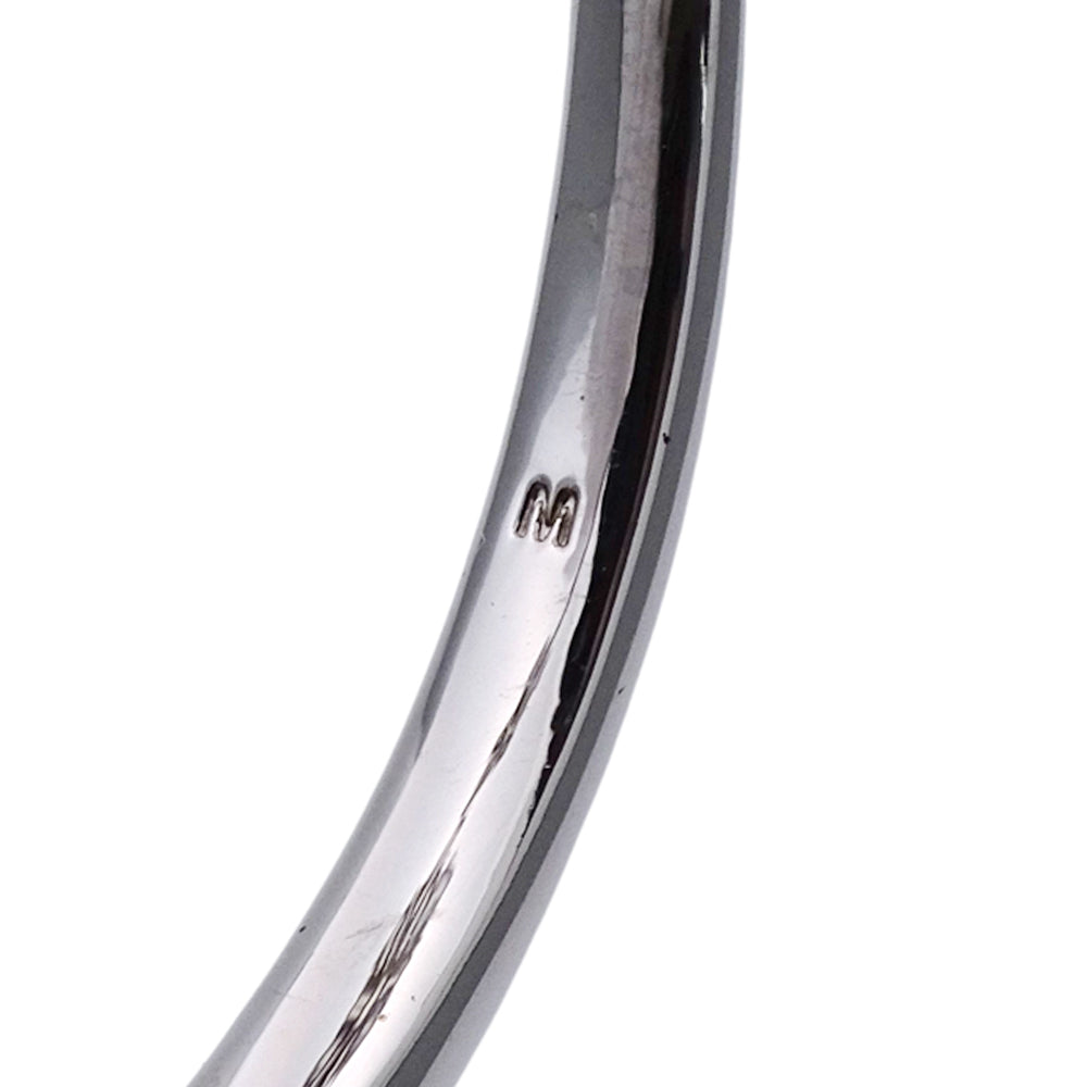 Swarovski スワロフスキー バングル メタル シルバー イエロー M レディース 【中古】