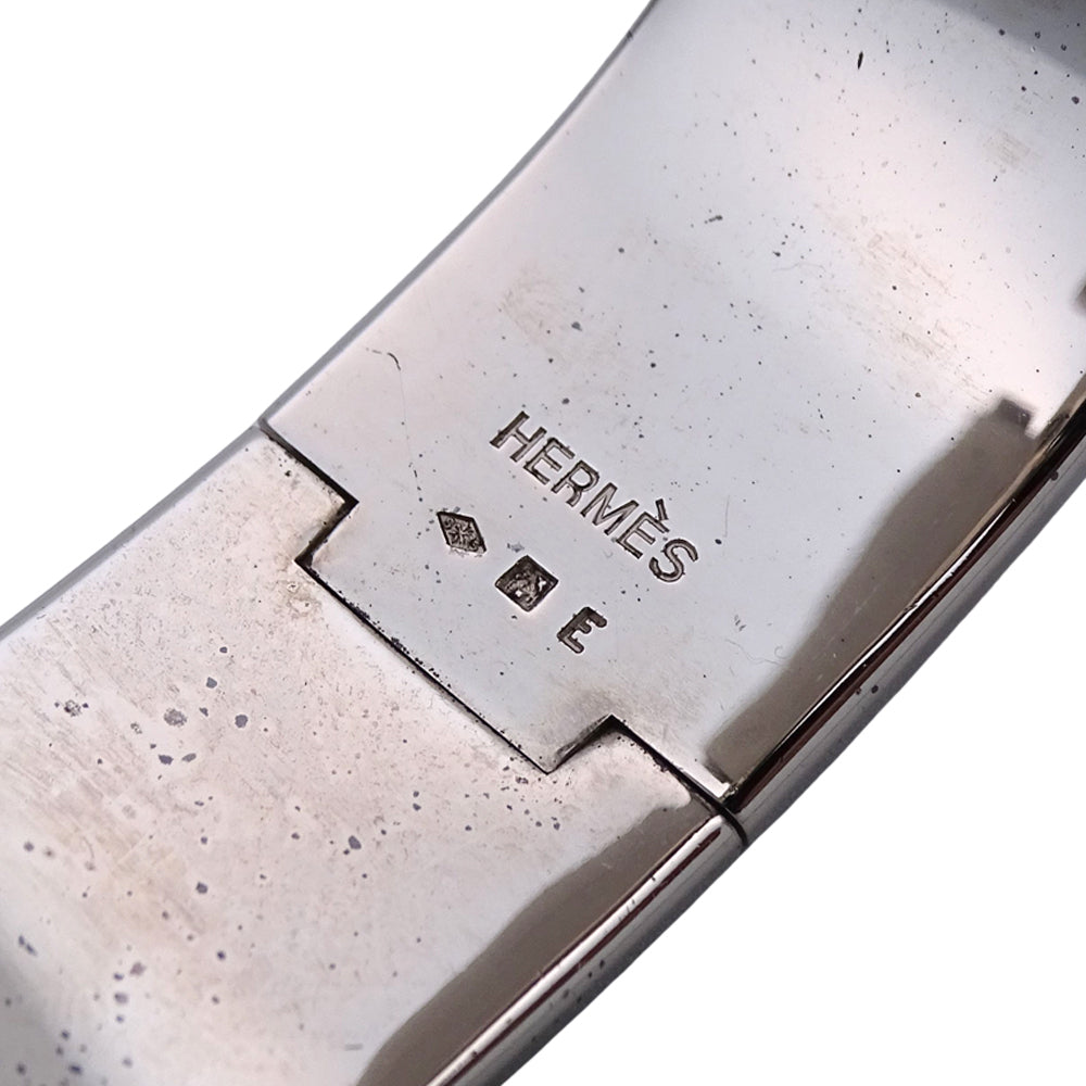 HERMES エルメス バングル クリック・クラシックH GP シルバー レッド レディース 【中古】