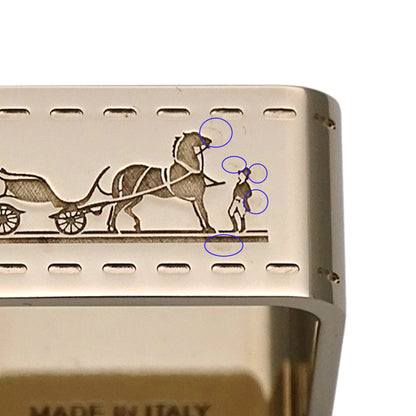 HERMES エルメス スカーフリング ボリュデュック メタル ゴールド レディース 【中古】