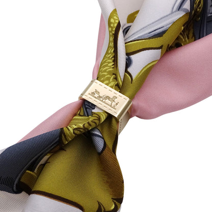 HERMES エルメス スカーフリング ボリュデュック メタル ゴールド レディース 【中古】